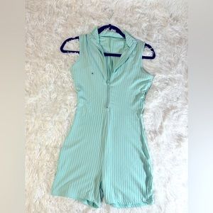Zip-Up Shorts Romper